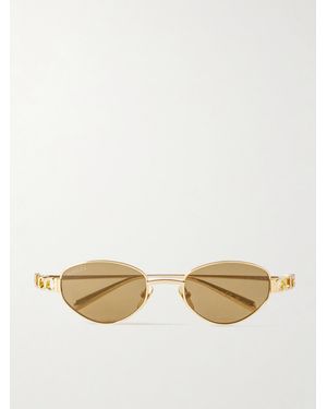 Gucci Block Bending Cat-Eye-Tone Sunglasses - Natural