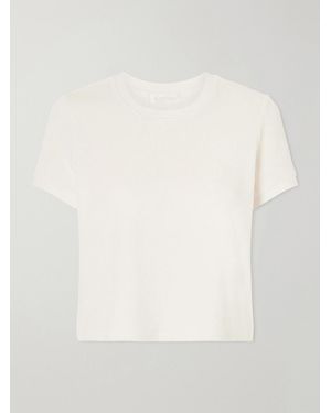 Suzie Kondi Carpi Cotton-Blend Terry T-Shirt - White