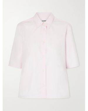 Jil Sander Cotton-Poplin Shirt - White