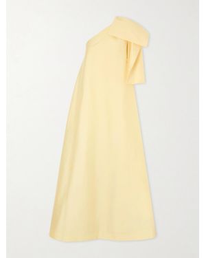BERNADETTE Winnette One-Shoulder Crepe Gown - Yellow