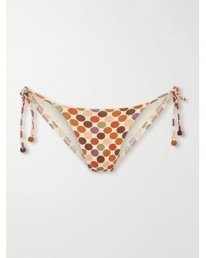 Eres Lou Lou Polka-Dot Print Bikini Briefs - White