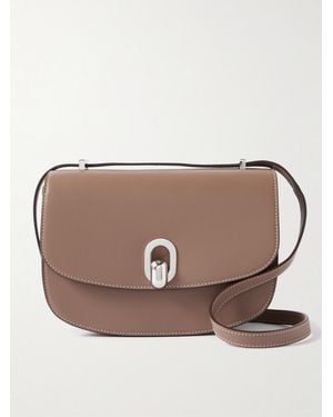 SAVETTE Tondo 22 Schultertasche Aus Leder - Braun