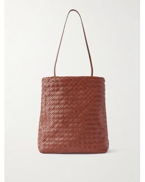 The Row Lilou Woven Textured-Leather Shoulder Bag