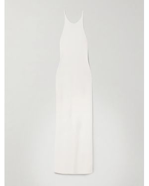 The Row Johanne Silk-Crepe Maxi Dress - White