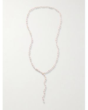 Loren Stewart Opera Freshwater Pearl Necklace - White