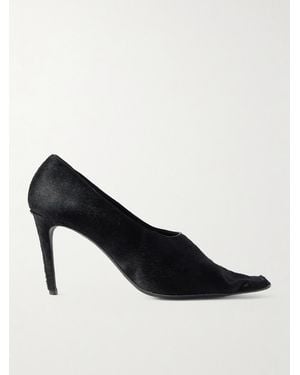 KHAITE Marlene 85 Calf Hair Pumps - Black
