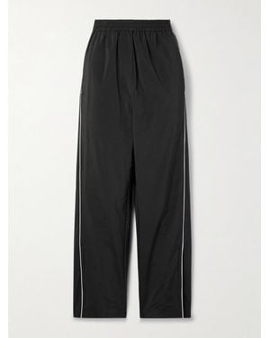 Tibi Shell Track Trousers - Black