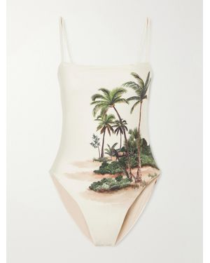 Agua Bendita Durazno Arena Printed Recycled Swimsuit - Natural
