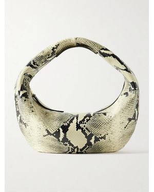 KHAITE Olivia Mittelgroße Clutch Aus Leder Mit Schlangeneffekt - Mettallic