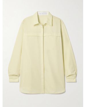 Proenza Schouler Rose Wool-Blend Twill Shirt - Natural