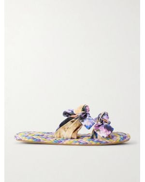 Zimmermann Carousel Woven Slides - Multicolour