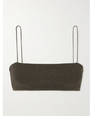 TOTEME Gerafftes Bikini-Oberteil Aus Recyceltem Material - Braun