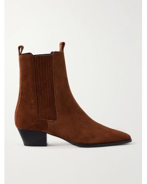 Aeyde Agata 40 Suede Ankle Boots - Brown