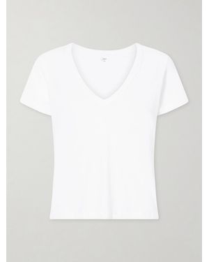 Leset Laura Cotton-Jersey T-Shirt - White