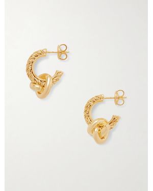 Bottega Veneta Plated Hoop Earrings - Metallic