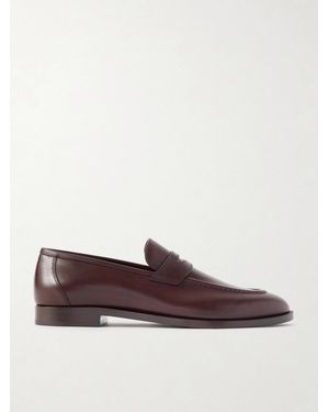 Loro Piana Sergio Leather Loafers - Purple
