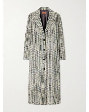 Missoni Striped Wool-Blend Coat - Grey