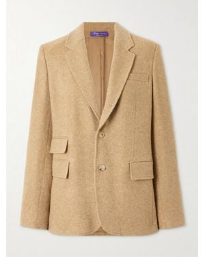Ralph Lauren Eli Wool And Cashmere-Blend Tweed Blazer - Natural