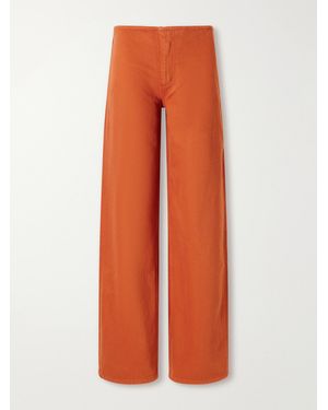 Still Here Sport Jean Low-Rise Straight-Leg Jeans - Orange
