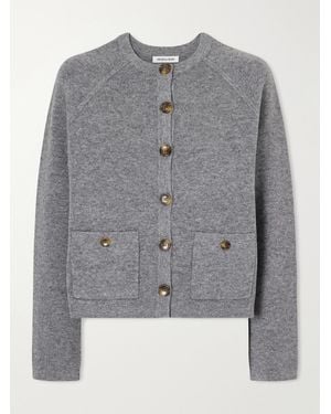 Veronica Beard Elwood Wool-Blend Cardigan - Grey