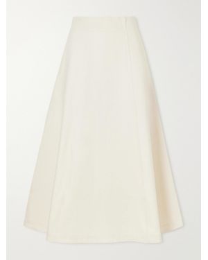 D'Estree India Denim Midi Skirt - Natural