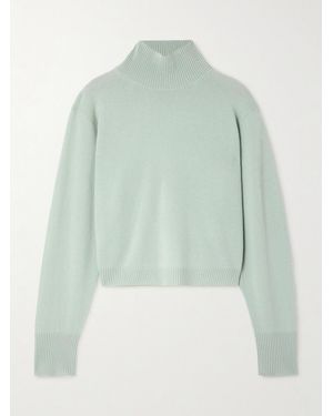 LeKasha Vail Organic Cashmere Turtleneck Sweater - Grün