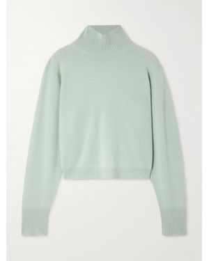 LeKasha Vail Stehkragenpullover Aus Biokaschmir - Grün