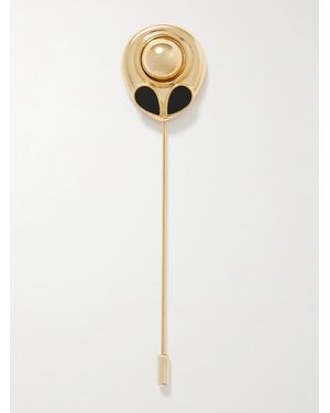 Gigi Burris Millinery Frances-Tone Enamel Pin - White