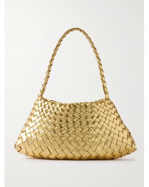 Dragon Diffusion Rosanna Mini Woven Metallic Leather Tote