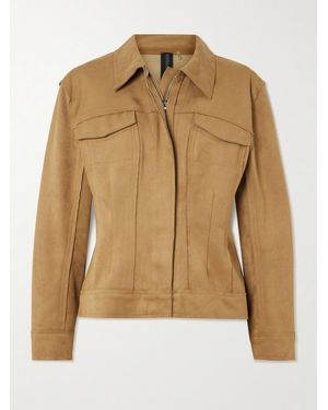 Norma Kamali Paneled Brushed Jacket - Natural