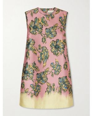 ALÉMAIS Faye Floral-Print Twill Mini Dress - Multicolour