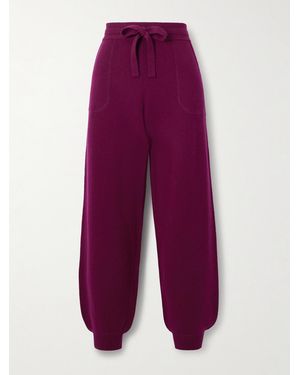 Eres Colorama Star Wool And Cashmere-Blend Track Pants - Purple