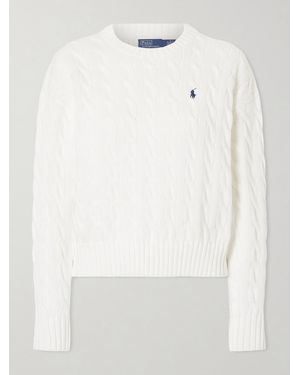 Polo Ralph Lauren Cable-Knit Cotton Jumper - White