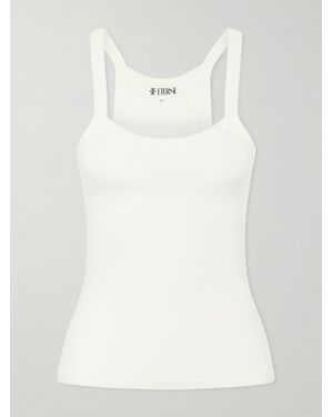 ÉTERNE Duke Cotton-Blend Tank - White