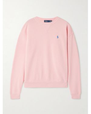 Polo Ralph Lauren Sweatshirt Aus Jersey Aus Einer Baumwollmischung Mit Stickerei - Pink