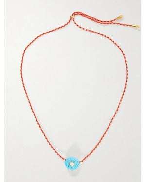 Lizzie Fortunato Kai-Plated Resin, And Chord Necklace - White