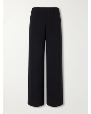 Leset Arielle Crepe Wide-Leg Trousers - Blue