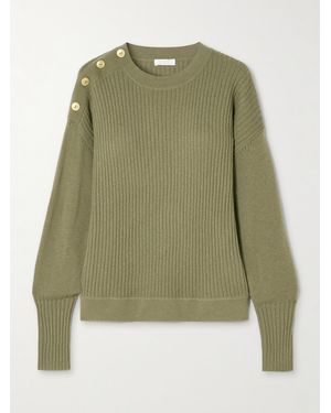 Eres Savoureux Wool And Cashmere-Blend Jumper - Green