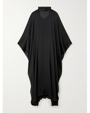 Abadia Crinkled-voile Maxi Dress - Black