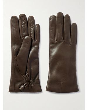 TOTEME Leather Gloves - Brown