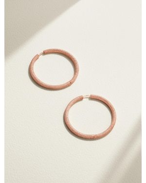 Carolina Bucci Florentine 18-Karat Rose Hoop Earrings - Natural