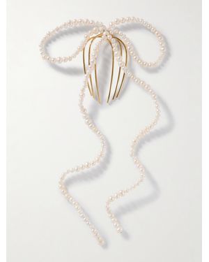 Completedworks Plated Pearl Hair Comb - Natural