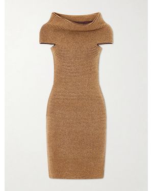 Magda Butrym Knitted Jersey Midi Dress - Natural