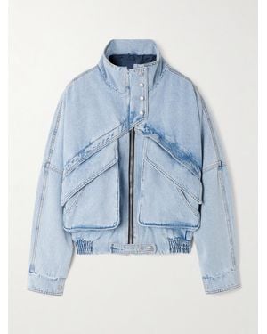Magda Butrym Panelled Denim Jacket - Blue