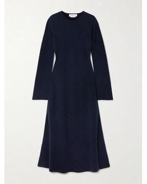 Gabriela Hearst Rebus Wool, Silk And Cashmere-Blend Midi Dress - Blue