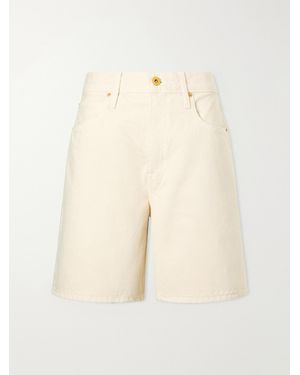 SLVRLAKE Denim Square Cotton Short - Natural