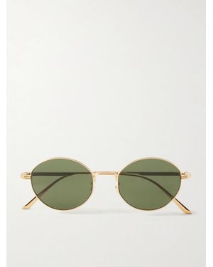 Oliver Peoples Khaite 1994C Round-Frame Metal Sunglasses - Green