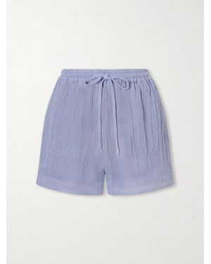 LeKasha Tabag Linen Shorts - Blue