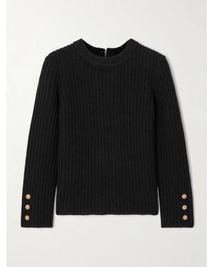 Isabel Marant Dixie Ribbed Wool Sweater - Black