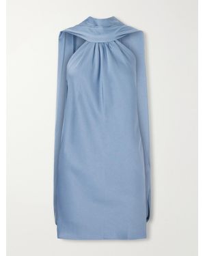 Jonathan Simkhai Toni Satin Mini Dress - Blue